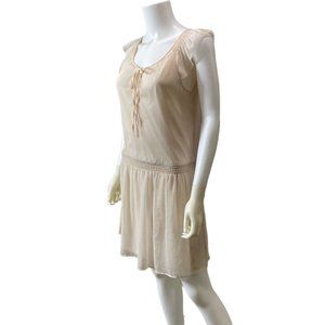 Zara Trafaluc Ivory Dress Women’s Size Small Lined Grecian Style